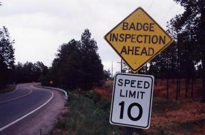 Badge Inspection Ahead (Los Alamos, NM)