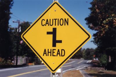 Caution  Ahead (Montague, MA)