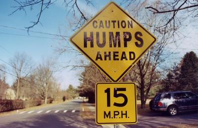 Caution Humps Ahead