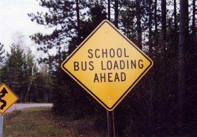 School Bus Loading Ahead