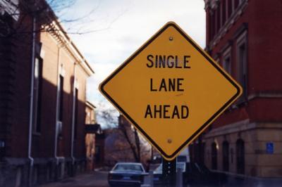 Single Lane Ahead (Northampton, MA)