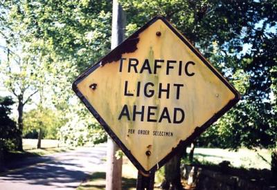 Traffic Light Ahead (Stonington, CT)