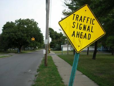 Traffic Signal Ahead (Utica, NY)