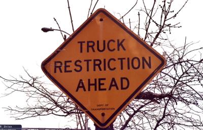 Truck Restriction Ahead