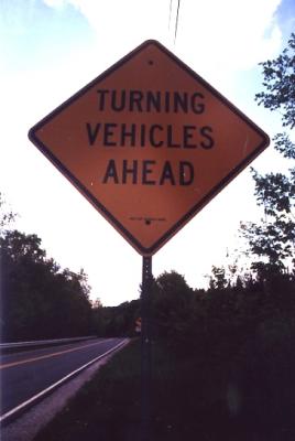 Turning Vehicles Ahead (Washington, MA)