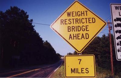 Weight Restricted Bridge Ahead (Leesburg, AL)