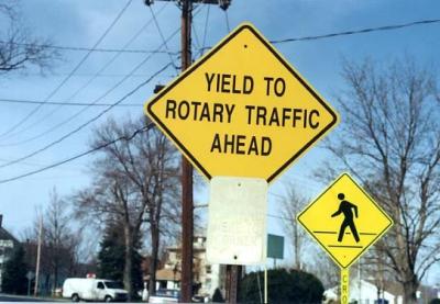 Yield To Rotary Traffic Ahead (Easthampton, MA)