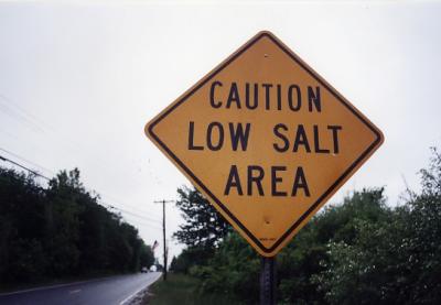 Caution Low Salt Area (Granby, MA)