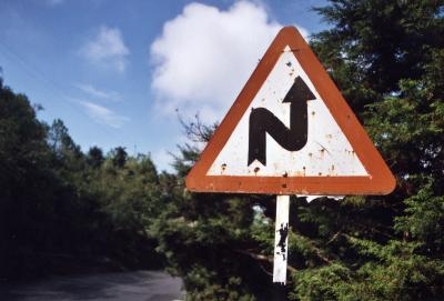 Hairpin Turn Ahead (near Mussourie)