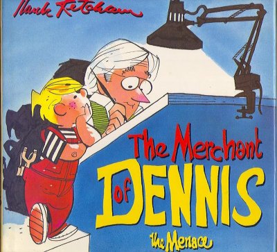 The Merchant of Dennis the Menace (1990) (inscribed with small original drawing)