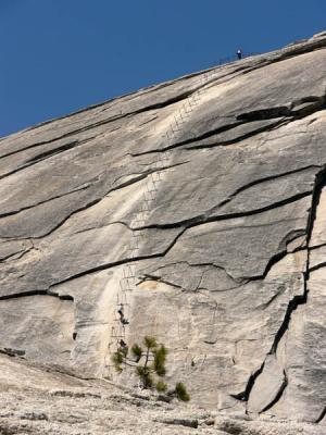 The famous Half Dome cables
