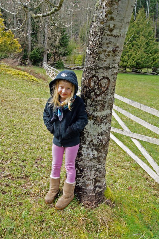 HER OWN DOGWOOD TREE WITH HER INITIALS ON IT.