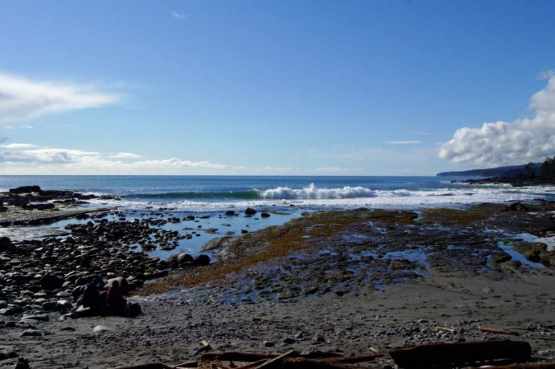 BEACH AND WAVES.