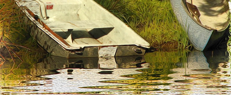 LYING ON THE BANK