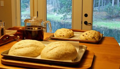 WHEN THE SUN SHINES MAKE HAY.  WHEN IT STARTS TO SNOW MAKE BREAD.