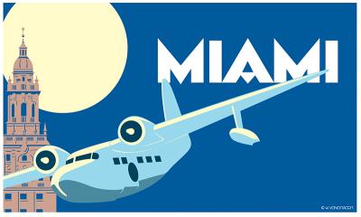Miami poster (Available for purchase at thedecoartist.com)