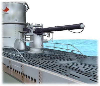 U-701 Deck Gun