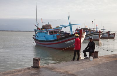 Couple fishing