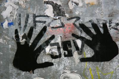 Graffiti hands
