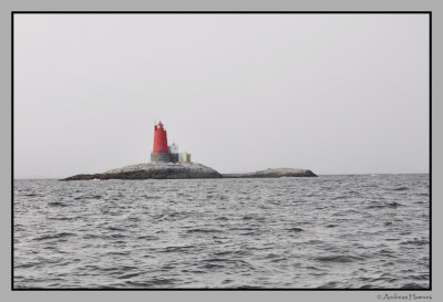 Grinna lighthouse,and a snowshower.