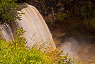 Wailua Falls after heavy rains