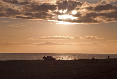 At the beach in Kekaha