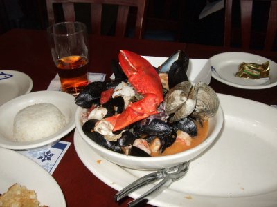 The seafood Cioppino--this dish was fantastic!