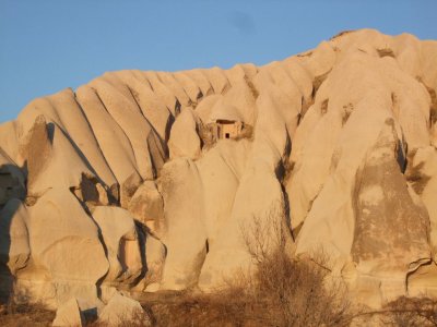 Goreme: More interesting formations in the valley.