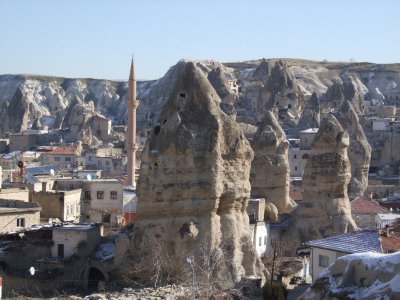 Goreme: Another view of Goreme, from the Taskonak terrace.