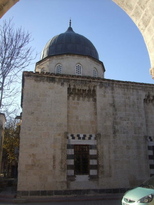 Part of the Ulu Cami or Grand Mosque in Old Adana.  Built in the 16th c it was heavily damaged by the 1998 earthquake.