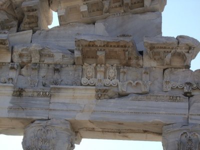 Reliefs on the temple at the Acropolis