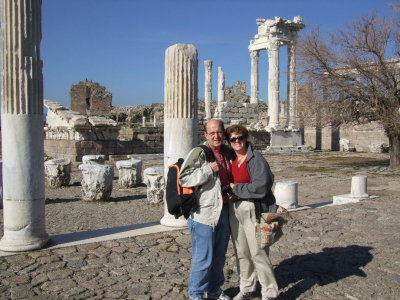 Bob and Carol at the Acropolis in Pergamon