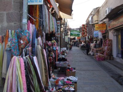 The bazaar in the old section of town.  Some of it's covered and some of it is open.  It's all fun!