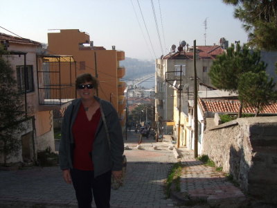 We climed and climbed up a hill into one of the older sections of town.