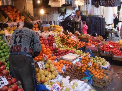 Fruit market in the bazaar