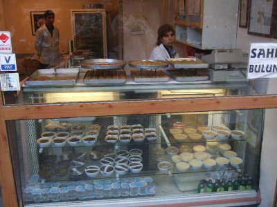 Turkey is famous for its pudding shops.