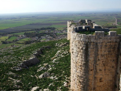 Towers of the fortress.  They usually had two or three stories inside, but much is now inaccessable.