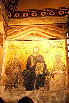 mosaic of Christ in Aya Sofya