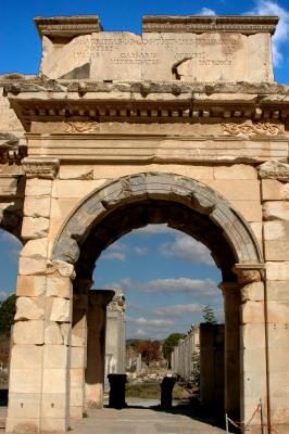 Gate Of Mazeus & Mithriadates Adjacent To The Library Of Celsus