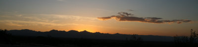 Sunset over the Sierras