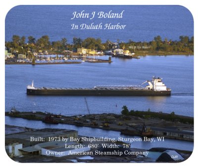 John J. Boland in Duluth harbor