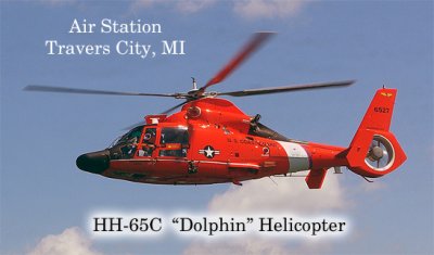 HH 65c Dolphin Helocotper  air station Traverse City