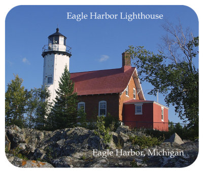 Eagle Harbor Lighthouse Mouse Pad