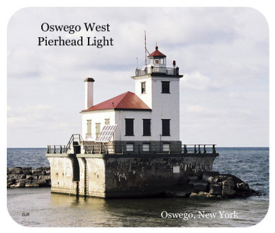 Oswego West Pierhead Light Mouse Pad