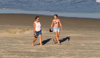 Walking the beach