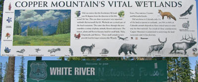 Copper Mountain Wetlands Sign