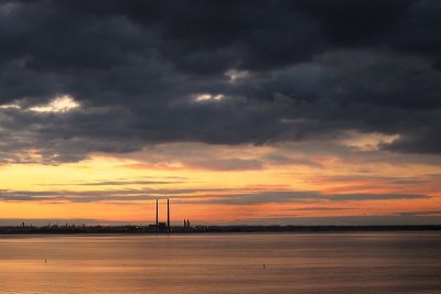 Dublin Bay sunset from Monkstown