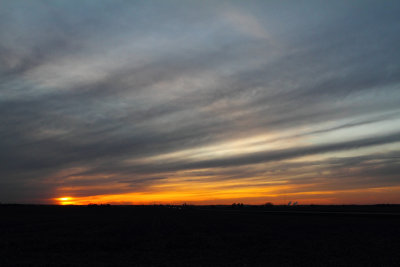 Sunset in Farmland