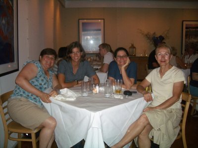 Sunday night dinner at Docksider in Sag Harbor, 2011