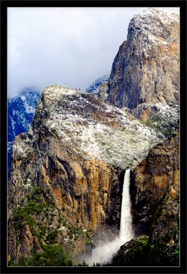 Cathedral Rocks & Bridalveil Fall After Spring Storm